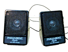 Hi-Fi Mini Speakers   ~ Parliament Lights~    1991 Pair Corded picture