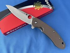 Spyderco C156GPBN Brad Southard Knife Brown G-10 CTS-204P Flipper Col. #155V picture