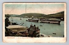 Dartmouth, H.M.S. Britannia And Hindustan Vintage Souvenir Postcard picture