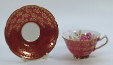 Collingwoods England Pink Rose Bone China Tea Cup & Saucer Gold Trim *Ships Free picture