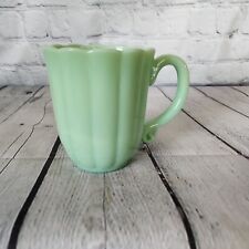 Pioneer Woman Timeless Beauty Jade Green Jadeite Milk Glass Coffee Mug picture