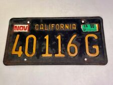 1963 Black Base Commercial California License Plate/Single--DMV Tags--40116G picture