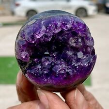 162G Natural Uruguayan Amethyst Quartz crystal open smile ball therapy picture