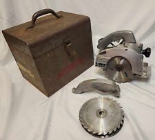 Vintage Porter Cable A6 Guild Saw with Case And 14 Blades picture