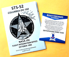 MIKE BAKER signed NASA STS-52 FLIGHT Brochure KSC Shuttle Astronaut BECKETT   picture