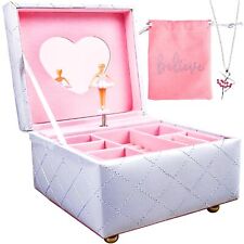 Musical Ballerina Jewelry Box with Ballerina Necklace - Keepsake Music Boxes ... picture