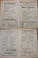 MARIAN ANDERSON & FRANZ RUPP 1941 Signed-Program / Autograph - Seattle, WA picture
