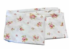Vintage Springmaid Wondercale Double Full PINK Roses Floral Flat Sheet picture