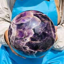 11.48LB Natural Dream Amethyst Quartz Crystal Sphere Ball Healing picture