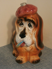 Mid Century Modern Sick Basset Hound Dog Planter w/ Ice Bag & Thermometer CUTE picture