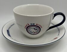 Sanrio Hello Kitty Vintage Kitchen Cafe De Kitty Ceramic Cup And Saucer 2002 picture