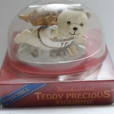 Vtg Dan Dee Teddy Precious Figurine Handpainted Collectible Ceramic Angel Bear picture