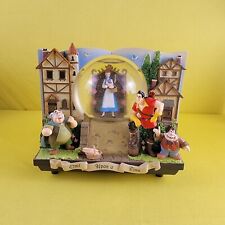 RARE Vtg Beauty And The Beast Double Sided Musical Story Book Snow Globe Music picture