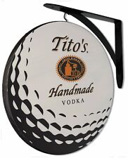 Titos Vodka Golf Ball - 2 Sided Pub Sign picture