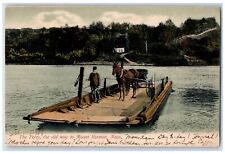 1906 The Ferry The Old Way To Mount Hermon Massachusetts MA Antique Postcard picture