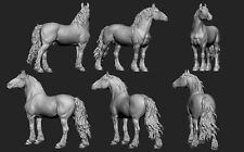 Like Breyer resin Model Horse Draft Stallion- White Resin Ready To Paint picture
