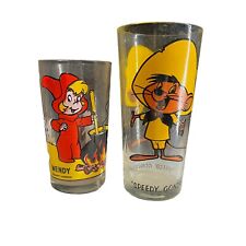 Vintage 1970’s Speedy Gonzales and Wendy Pepsi Warner Brothers Series Glass picture
