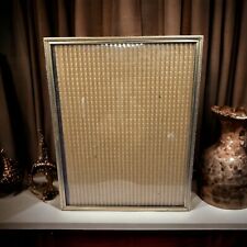 Vintage MCM Brass Gold Tone Detailed 8 X 10 Picture Photo Frame  picture
