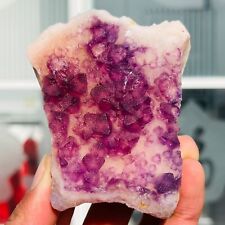 200g Rare Natural Pyramid  Pink Fluorite Quartz Crystal Mineral Specimen picture