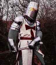 Medieval Templar Knight Full Body Set Armour Cosplay Halloween Sword Suit Armor picture