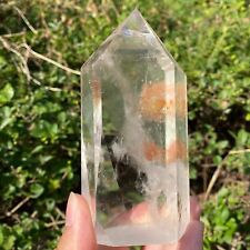 1.03LB Natural Clear Quartz Crystal Obelisk Crystal Tower Wand Point Healing picture
