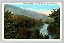 Gaines, PA-Pennsylvania, Scene On Pine Creek Antique, Vintage Souvenir Postcard picture