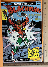 Blackman #1 FN-/FN Rare Leader Comics Group 1981 Soul Wonder of the World picture