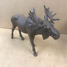Cast Iron Moose Statue Figure Art Doorstop 8