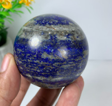 335Gram Natural Lapis Lazuli Stone Sphere Crystal Ball Quartz Dark Blue 2.2inch picture