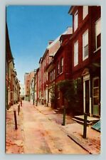 Philadelphia PA-Pennsylvania Elfreth's Alley Colonial Buildings Vintage Postcard picture