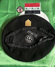 Iraq-Vintage Iraqi Fedayeen Saddam Black Beret W/ Fedayeen Pin, Flag & Pin Rare picture