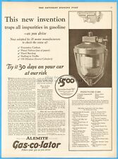 1927 Alemite Bassick Mfg Chicago IL Gascolator Antique Car Gas Fuel Filter Ad picture