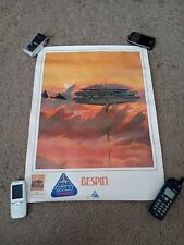 Vtg 80s Star Wars Star Tours Poster Bespin 24x18 picture
