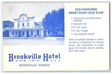 c1960's Brookville Hotel Old-Fashioned Country Hotel Brookville Kansas Postcard picture