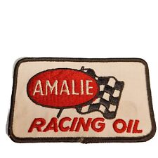 Vintage - Amalie Racing Oil Embroidered Patch Colors Are Brilliant And Vibrant  picture