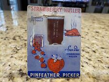 Vintage 1920’s, “Spee-Dee Strawberry Huller/Pinfeather Picker,” Original Card. picture