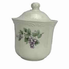 Pfaltzgraff Grapevine Pattern Canister RETIRED With Lid & Seal Pristine EUC picture