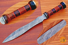 Handmade Roman Gladius Warrior Sword Forged Damascus Steel Dagger Hunting 735 picture