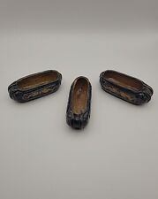 Vintage Glazed Pottery Asian Shoe Ashtrays picture