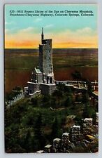 Will Rogers Shrine Cheyenne Mountain Colorado Springs Unposted Linen Postcard picture