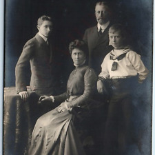 1910 Prince Friedrich Heinrich of Prussia RPPC Family Sailor Boy Real Photo A192 picture