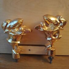 Antique Solid Brass Banister Finials From JAYHAWK TELEPHONE TOWER Topeka Kansas picture