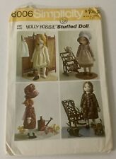 Simplicity 6006 Holly Hobbie Stuffed Doll Sewing Pattern CUT picture