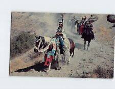 Postcard American Indians On The Trail picture