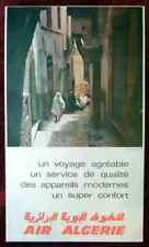 Original Poster Algeria Air Algerie Casbah Woman Veiled  Veil Africa Travel picture