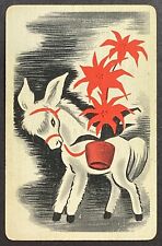 Donkey Burro Vintage Single Swap Playing Card King Clubs picture
