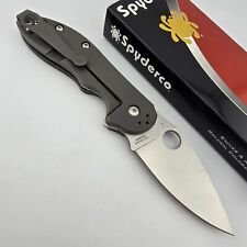 Spyderco Domino Folding Knife Red Carbon Fiber &Titanium Handles XHP C172CFRDTIP picture
