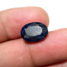 Excellent Blue Sapphire Oval Shape 6.75 Crt Faceted AA+ Fabulous Loose Gemstone picture