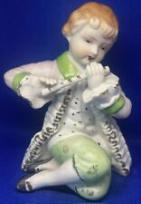 Vintage Victorian Boy Playing Flute Figurine picture