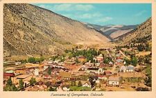 Georgetown CO Colorado Panorama Downtown Hwy US 6 Loveland Pass Vtg Postcard V3 picture